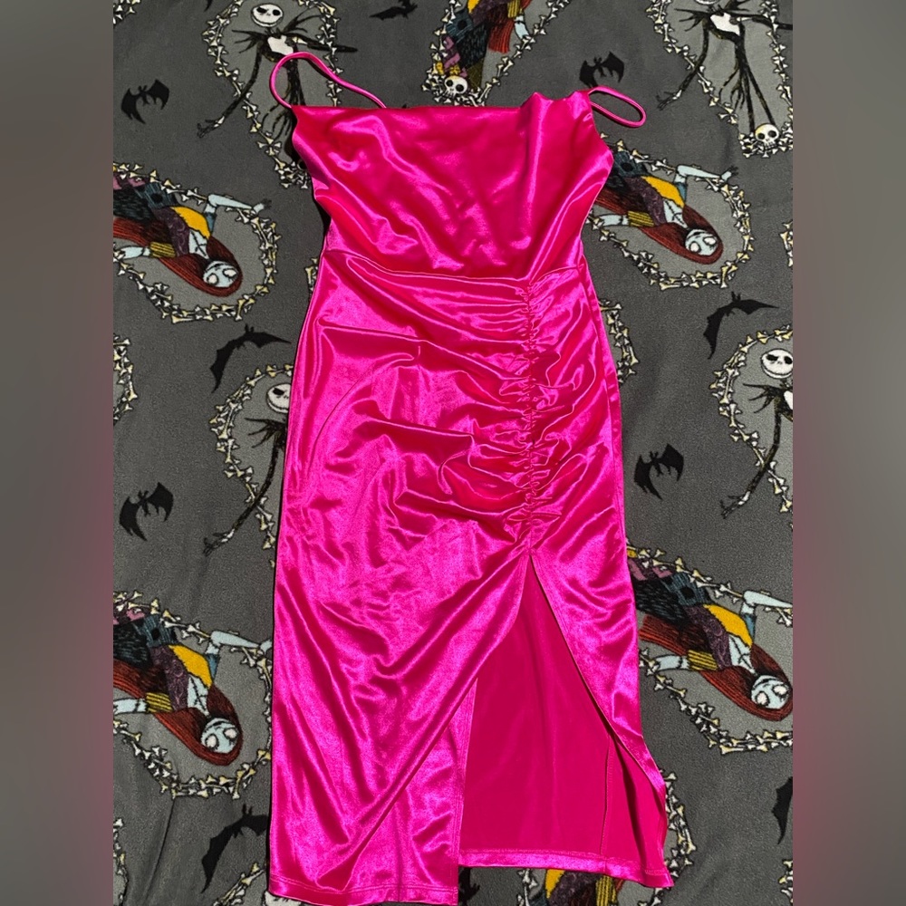 windsor dress electric hot pink